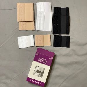 Cacique 5 Hook & 3 Hook Bra Band Extender